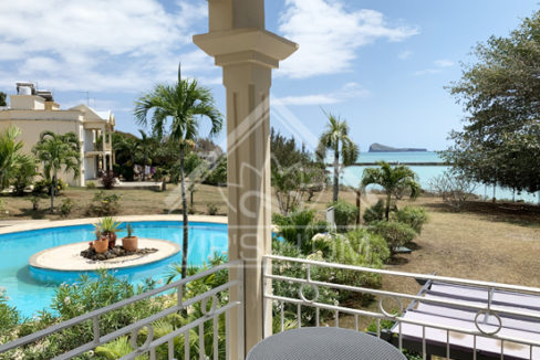 Jolie villa en bord de mer avec vue sur le Coin de Mire dans une résidence à Calodyne
