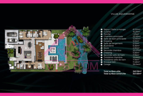 Magnifique villa à vendre dans le projet Cap Marina à Cap Malheureux