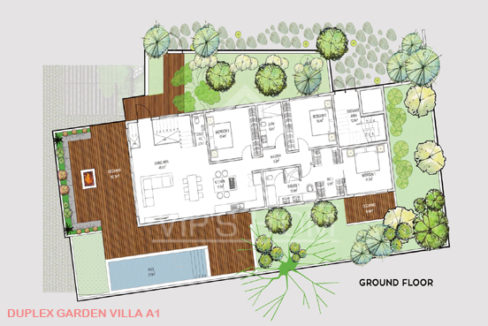 Duplexe Garden à vendre dans un projet en bord de mer / VIP'S H'OM