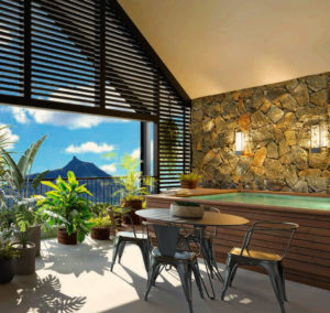 Immobilier dans le centre de l'île Maurice avec vue sur les montagnes de Moka