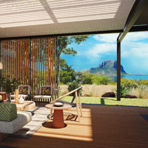 Villa contemporaine vue mer et montagne dans l’Ouest de l’Île Maurice